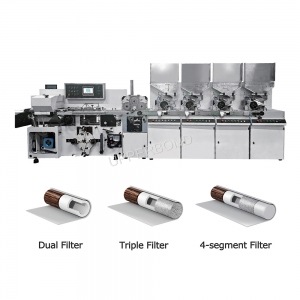 Best 4 Segment Filter Combiner Machine for Multi-Structure HNB Filter Rod Production