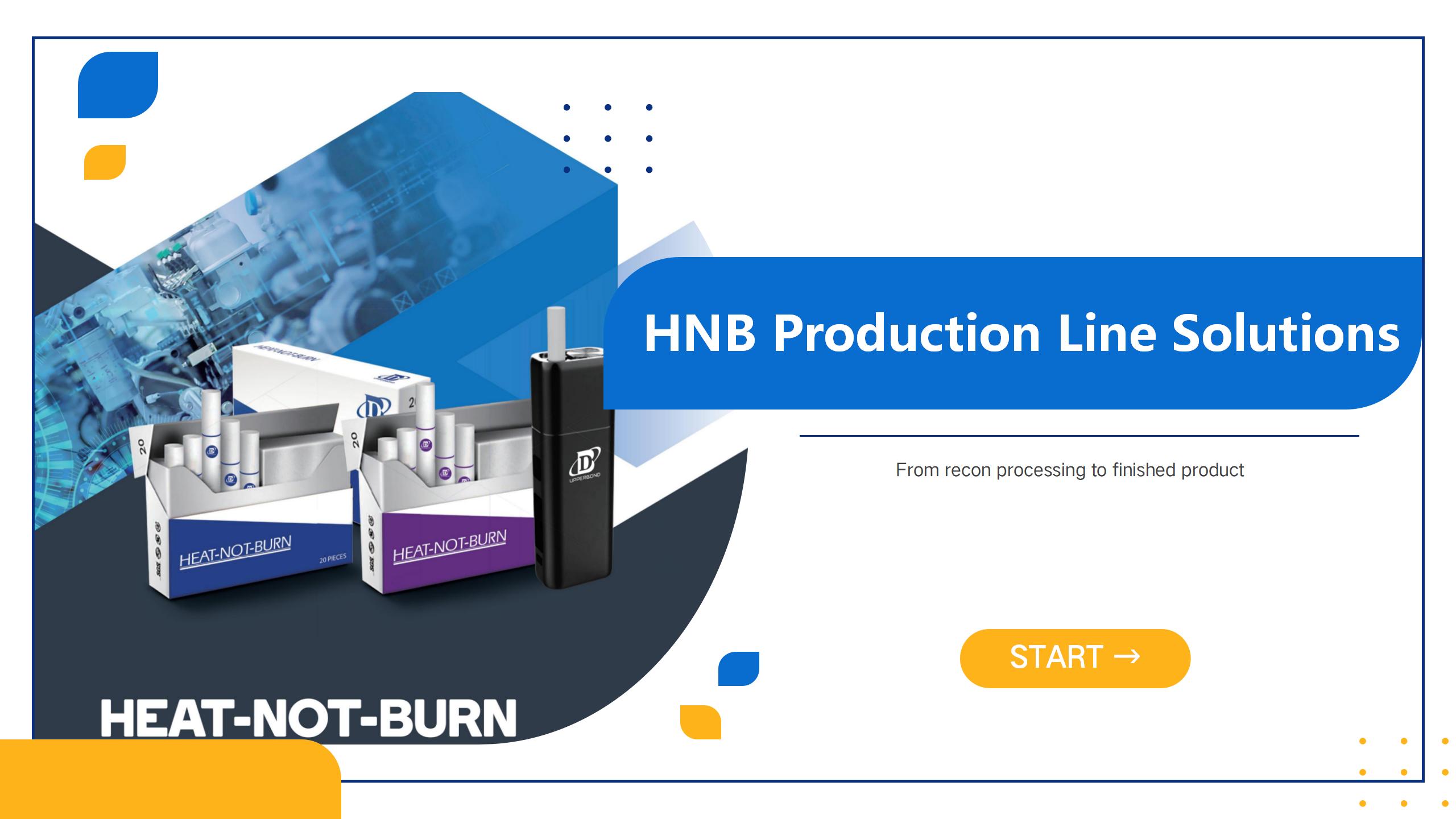 Heat-Not-Burn Production Line Solutions From Recon Process